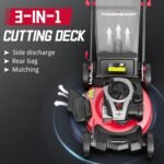 21” 3-in-1 Gas Push Lawn Mower – 140 Cc 4-Stroke Engine - Image 4