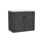 48 Cu Ft Resin Outdoor Shed – Black Weatherproof Tool Storage
