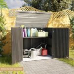 48 Cu Ft Resin Outdoor Shed – Black Weatherproof Tool Storage - Image 2
