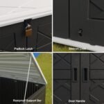 48 Cu Ft Resin Outdoor Shed – Black Weatherproof Tool Storage - Image 6