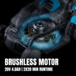 Cordless Electric Lawn Mower 20 V – 13.2” 5-Height Adjustment - Image 3