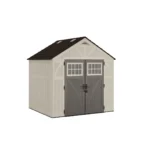 8×7 FT Resin Storage Shed – Tremont Lockable Double Door