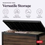150 Gal Resin Deck Box – Signature Outdoor Storage Rosewood - Image 6