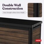 150 Gal Resin Deck Box – Signature Outdoor Storage Rosewood - Image 10